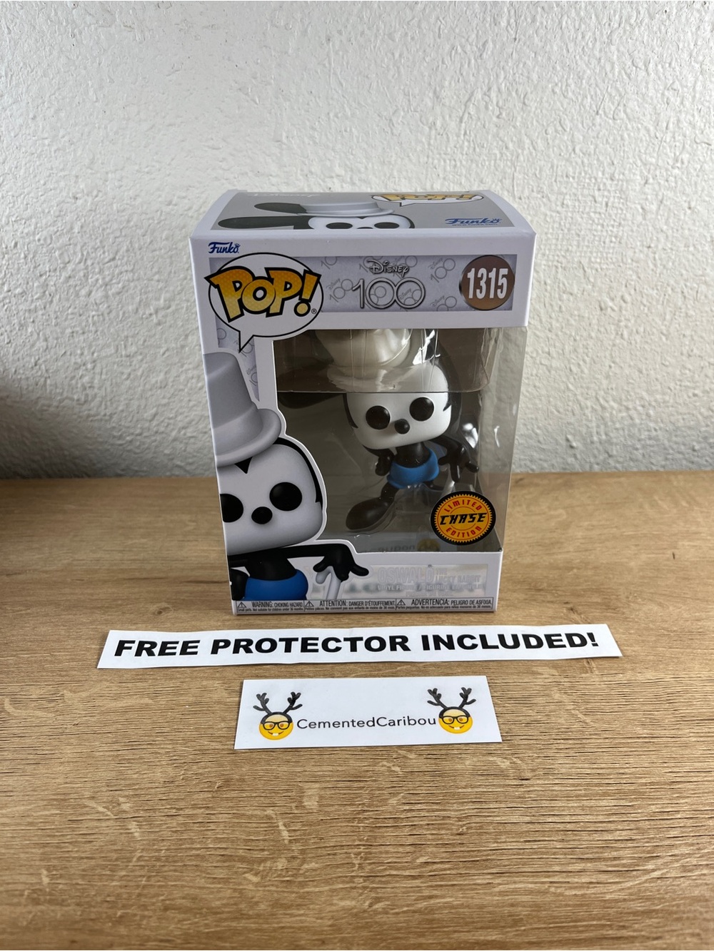 Oswald The Lucky Rabbit Chase Funko Pop #1315 Disney Vaulted NEAR MINT